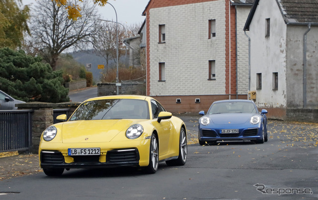 ポルシェ 911 新型スクープ写真