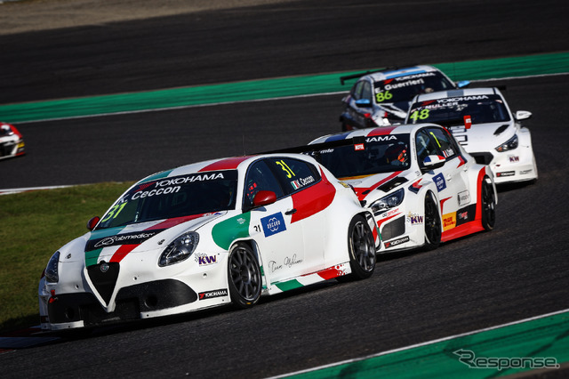 WTCR鈴鹿(27日・土曜)/Race1優勝の#31 チェッコン