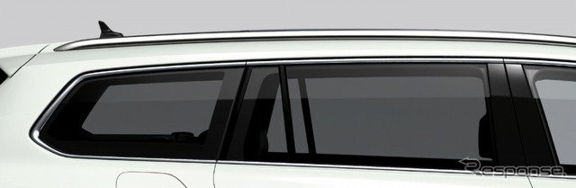 VWパサート・オールトラック シルバールーフレール ダークティンテッドガラス(リヤ/リヤ左右、UVカット機能付)