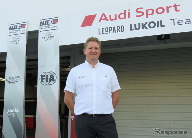 Audi SportのA.Hecker氏。