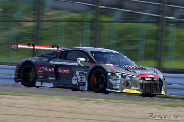 SUPER GTに参戦するAudi Team Hitotsuyama 『Audi R8 LMS』（鈴鹿10H参戦時）。