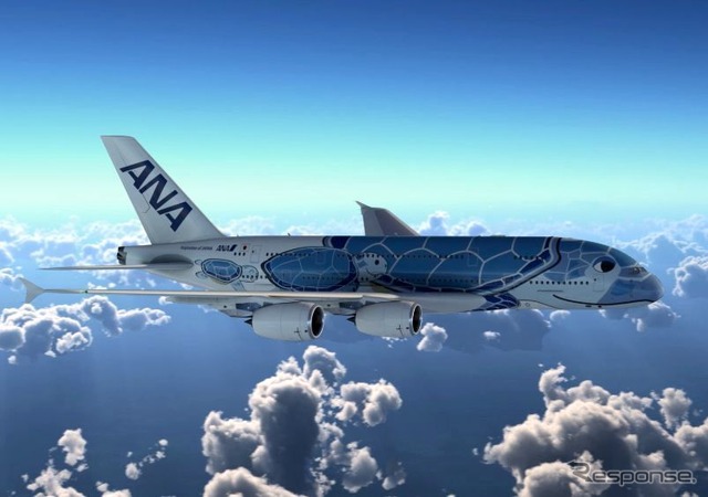 ANA向けA380の特別塗装(完成予想写真)