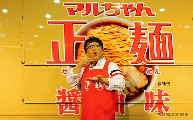 マルちゃん正麺GO!公開イベントで登場したキャイ~ン天野ひろゆき(2018年11月08日)