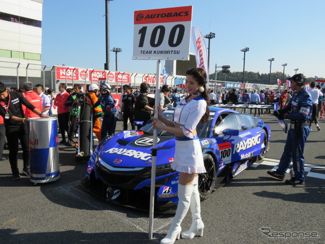 #100 NSXは予選2位から決勝3位に。