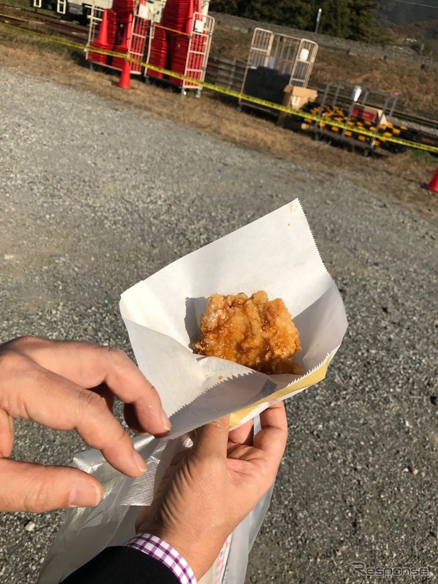 手のひらからあげおつまみサイズ(秩父からあげきすけ食堂)