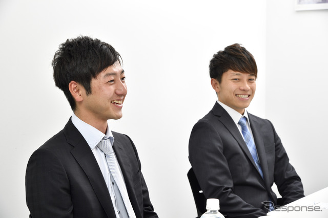 堤優威選手(右)と吉田綜一郎選手(左)