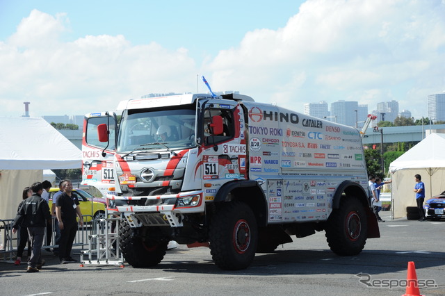 日野レンジャー・ダカールラリー参戦車(デモラン、東京モーターフェス2018)