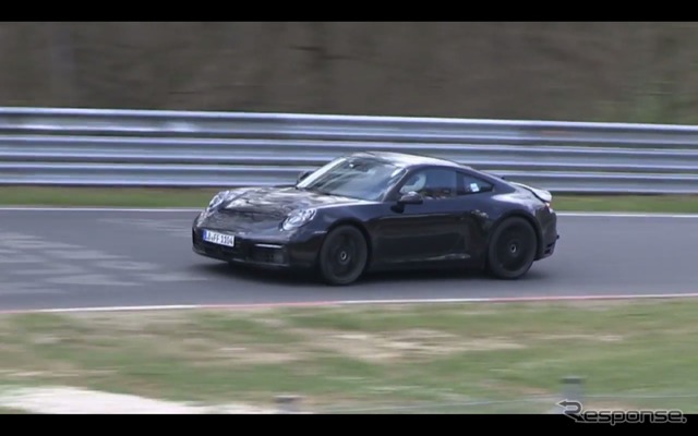 ポルシェ 911 次期型スクープ動画(スクリーンショット)