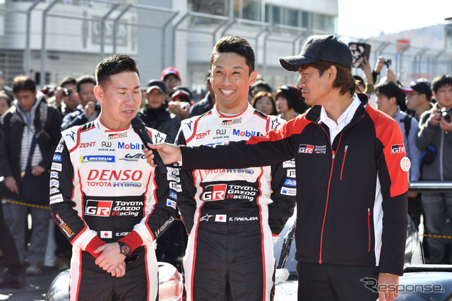 ルマン24時間凱旋＆WRCマニュファクチャラーズタイトル記念セレモニー