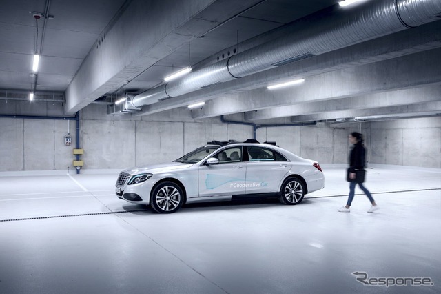 メルセデスベンツSクラスベースの自動運転開発車