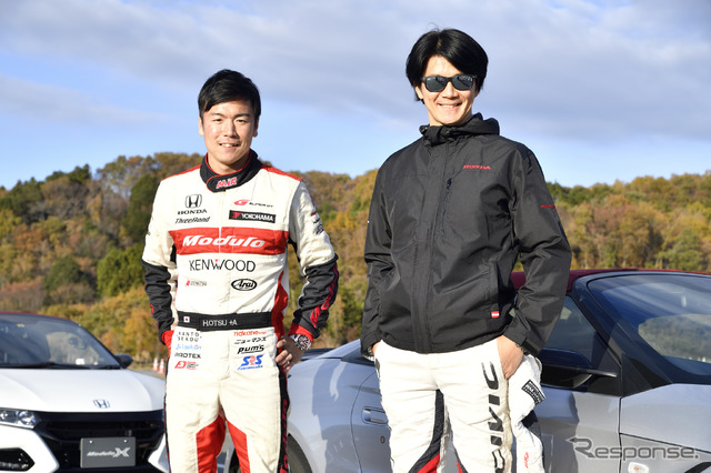 中野信治選手(右)と大津弘樹選手(左)