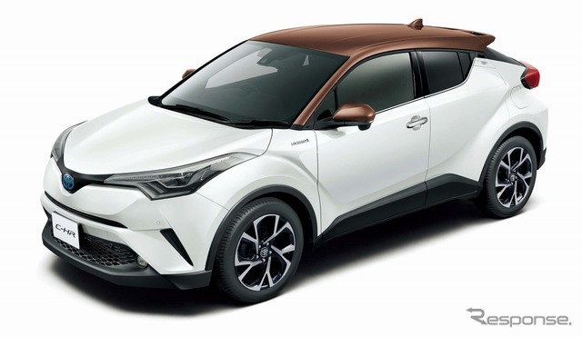 トヨタ C-HR G モード-ブルーノ（ダークブラウンマイカメタリック×ホワイトパールクリスタルシャイン）