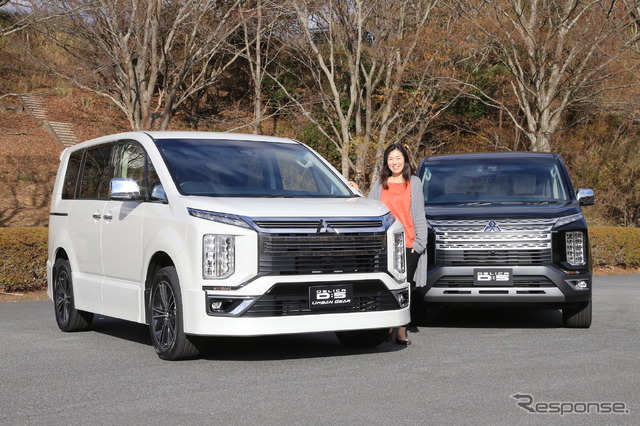 三菱 デリカD:5 新型とまるも亜希子さん
