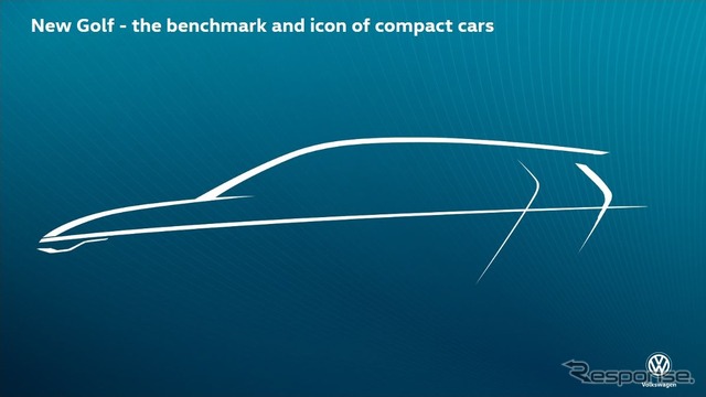 フォルクスワーゲン・ゴルフ 次期型のイメージスケッチ