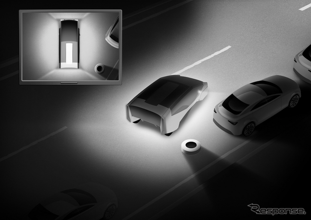 Around Lighting：車両近傍を照らすことで、暗い時もカメラから見えるように