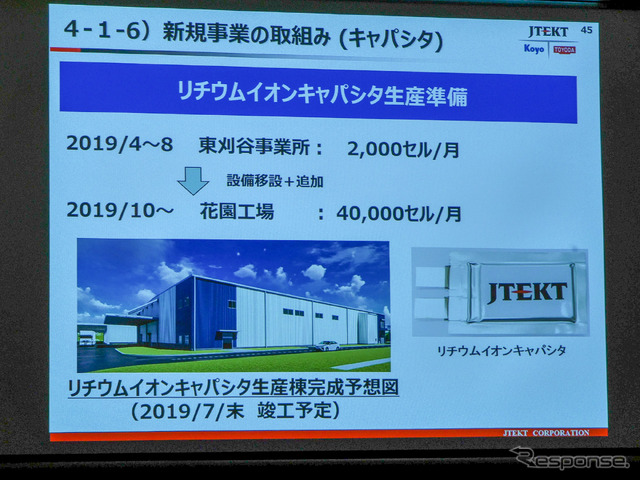 キャパシタの生産能力を大幅に増強