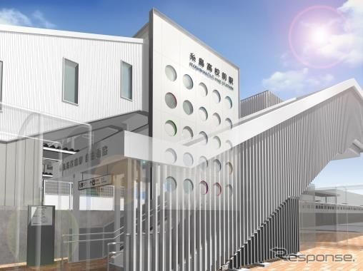 2019年3月のダイヤ改正を機に開業する筑肥線糸島高校前駅のイメージ。