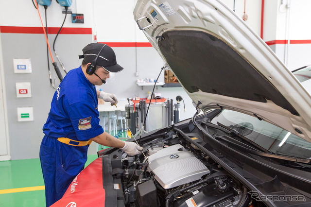 トヨタ販売店と配車サービス事業者が共通の情報プラットフォーム上で車両データを共有し、メンテナンスなどを一貫して行う配車サービス車両向けトータルケアサービス