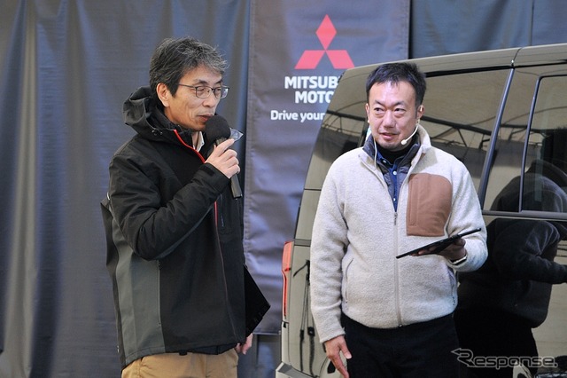 三菱自動車 商品戦略本部 チーフ・プロダクト・スペシャリスト 大谷洋二氏(左)