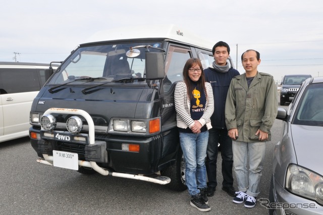 京都市から来た渋谷さん一家と3代目デリカ スターワゴン。他に初代デリカも所有する