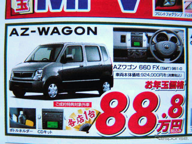 【初荷値引き情報】新年は軽自動車を買う! このプライスで