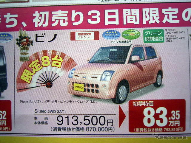 【初荷値引き情報】ミニバンから軽自動車まで、新春大値引き！　