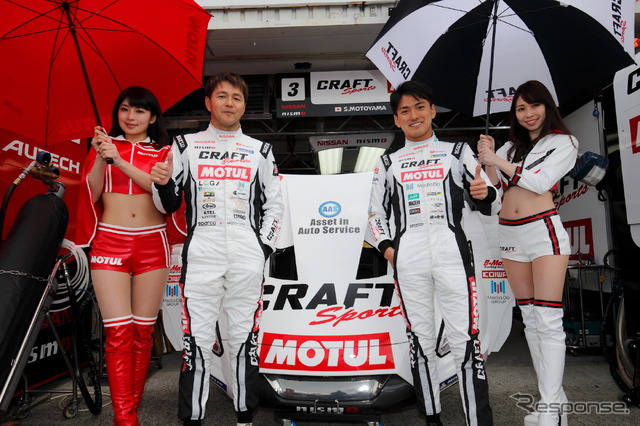 2018年、本山(左)は千代勝正(右)と組んでSUPER GT/GT500を戦った。
