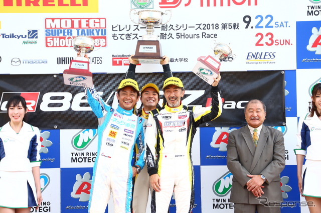 2018年、脇阪(左)は86/BRZレースに参戦した。