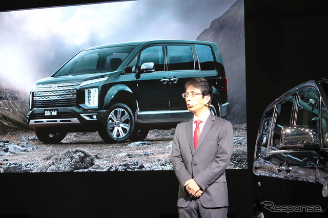 東京オートサロン2019 三菱自動車ブース 商品戦略本部チーフプロダクトスペシャリスト大谷洋二氏