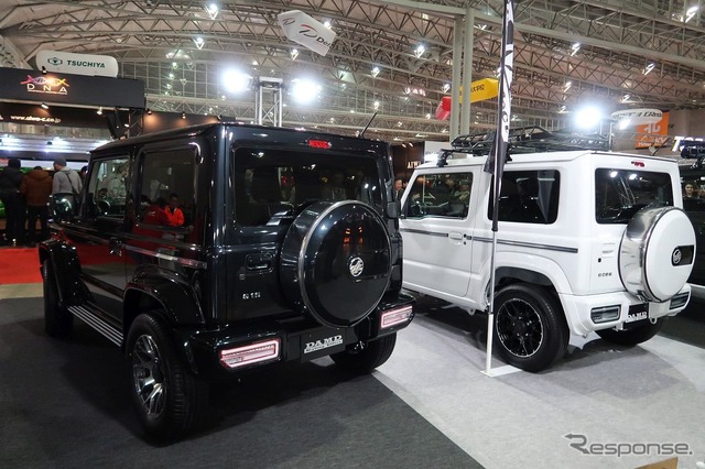 ダムド・ジムニーLittle G. G15(左)とG066(東京オートサロン2019)