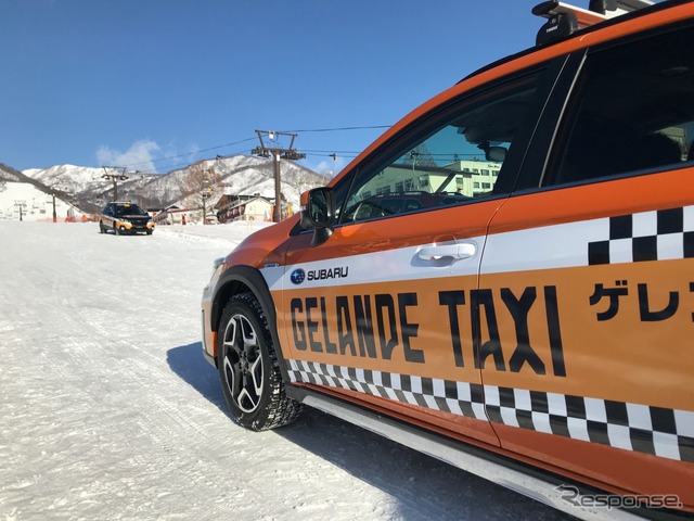 ラリードライバーの運転する雪上でのスバルAWD。今何が起きているかしっかりわかり安心感も上質だ。