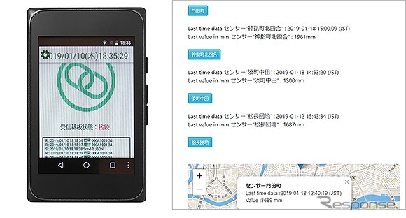 「パレットIoT」により降雪情報を自動的に可視化する