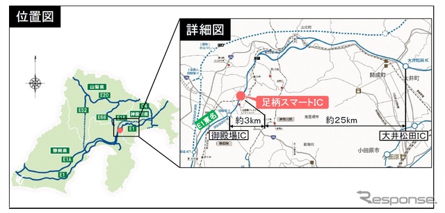 2019年3月9日（土）15時に開通する東名高速道路 足柄スマートIC