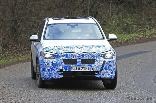 BMW iX3 スクープ写真