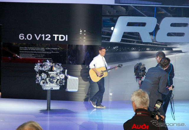 【デトロイトモーターショー08】アウディ、V12 TDI搭載の R8 と TTS を発表