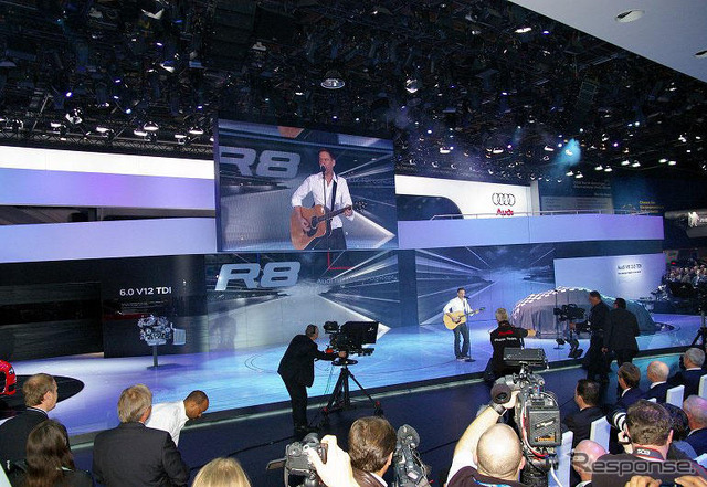 【デトロイトモーターショー08】アウディ、V12 TDI搭載の R8 と TTS を発表