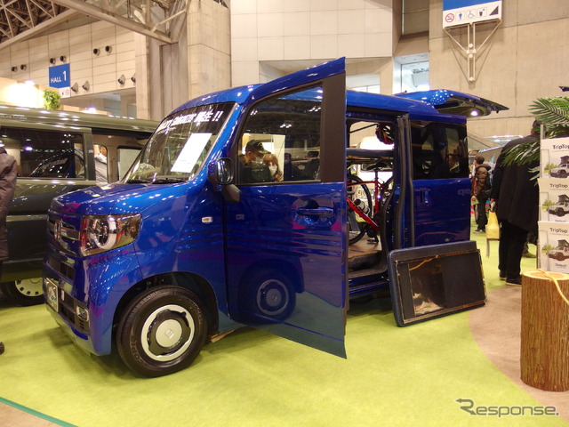 RVランド/岡モータースN-VAN(ジャパンキャンピングカーショー2019)