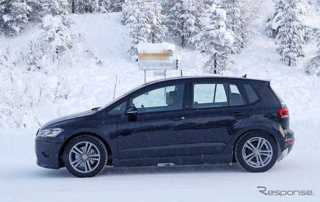 VW ID. ブランドの新型クロスオーバー車プロトタイプ(スクープ写真)