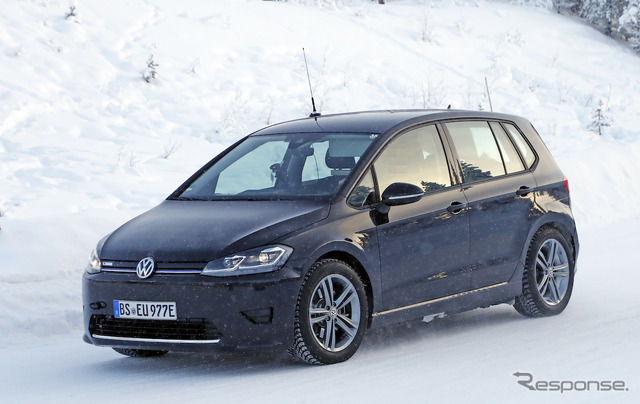 VW ID. ブランドの新型クロスオーバー車プロトタイプ(スクープ写真)