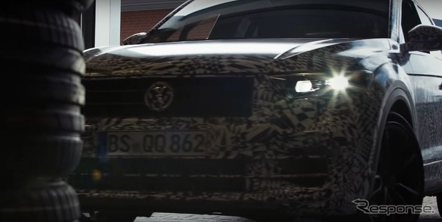 フォルクスワーゲン T-Roc R のプロトタイプ（動画キャプチャ）