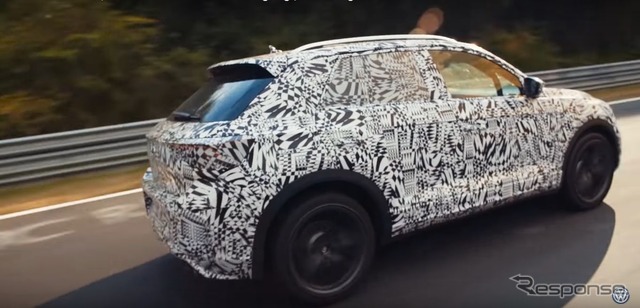 フォルクスワーゲン T-Roc R のプロトタイプ（動画キャプチャ）