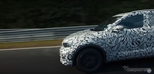 フォルクスワーゲン T-Roc R のプロトタイプ（動画キャプチャ）