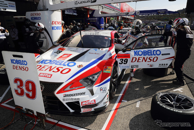 GT500クラスを戦う「LEXUS LC500」(写真は2018年シーズン)。
