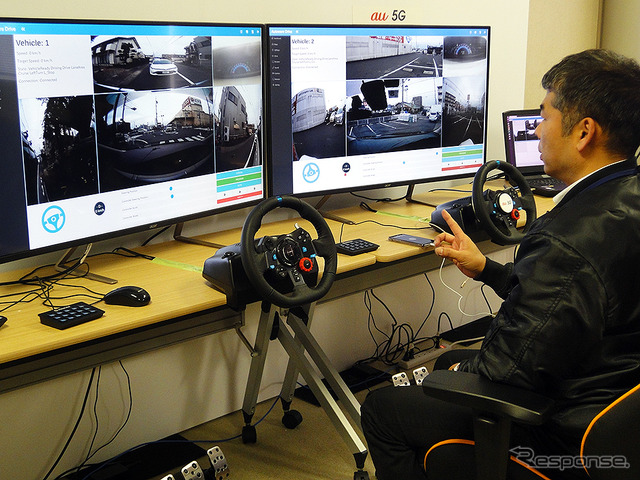 国内初「5Gで複数台の自動運転実験車を遠隔監視」実証実験(愛知県一宮市/KDDI名古屋ネットワークセンター/2月9日)