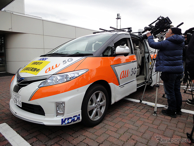 国内初「5Gで複数台の自動運転実験車を遠隔監視」実証実験（愛知県一宮市／KDDI名古屋ネットワークセンター／2月9日）
