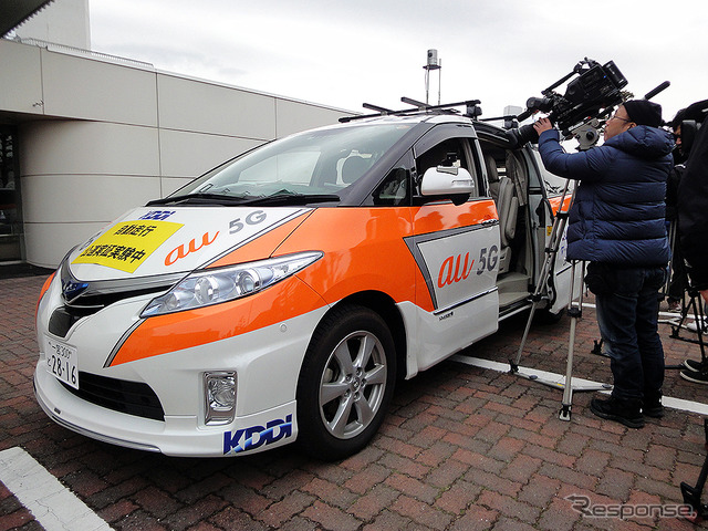 国内初「5Gで複数台の自動運転実験車を遠隔監視」実証実験(愛知県一宮市/KDDI名古屋ネットワークセンター/2月9日)