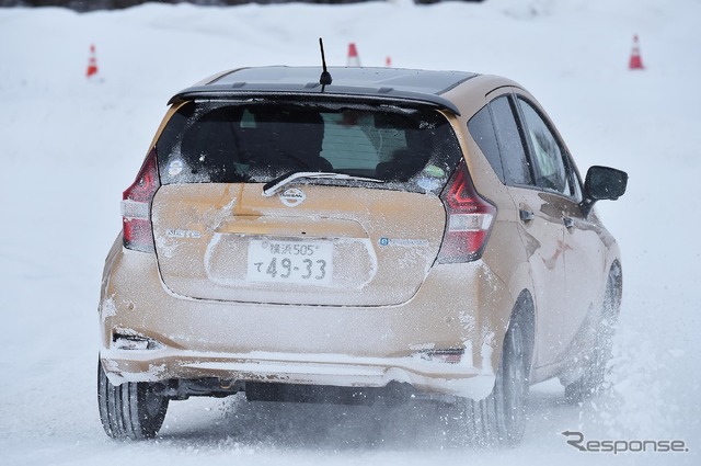 日産 ノートe-POWER（日産インテリジェントモビリティ雪上試乗会）