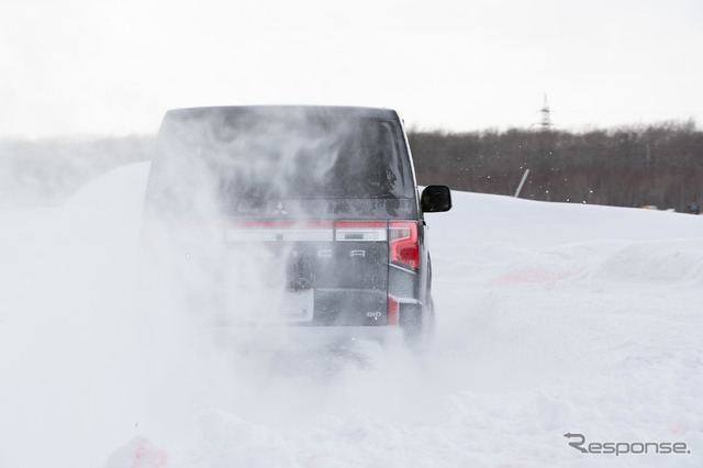 三菱 デリカD：5 新型を雪上で試す（三菱雪上試乗会）