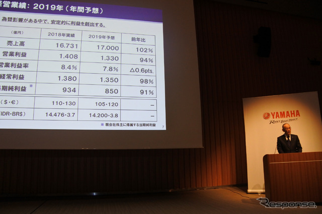 ヤマハ発動機 決算説明会