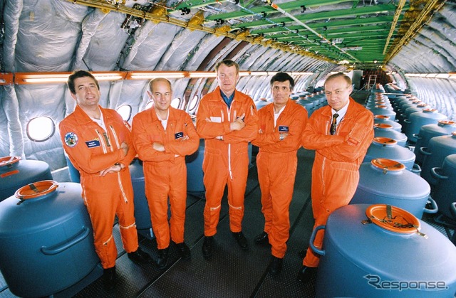 エアバスA380の2回目の飛行のクルー(2005年)